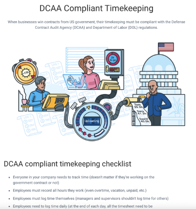 DCAA Compliant Timekeeping