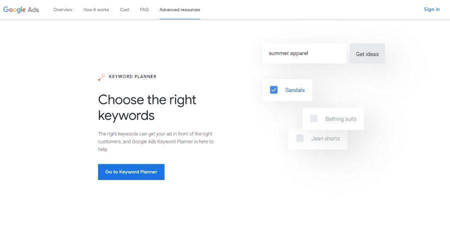 Google Keyword Planner