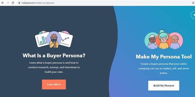 Image 2 -Buyer Persona Tool Hubspot