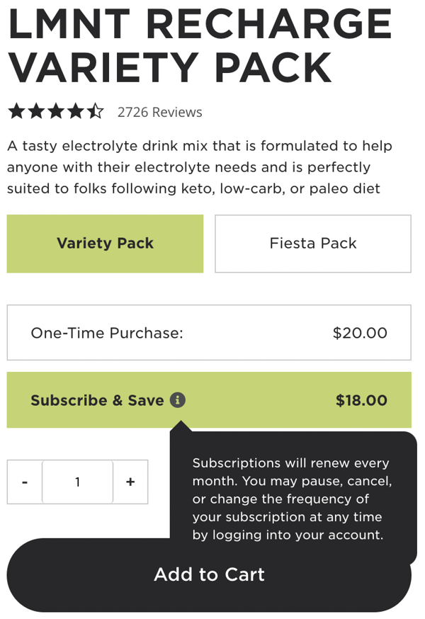 LMNT recharge variety pack