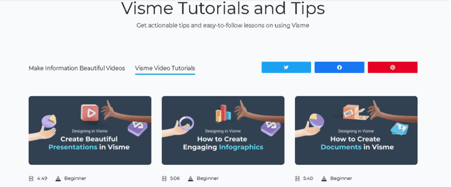 Visme Tutorial Tips